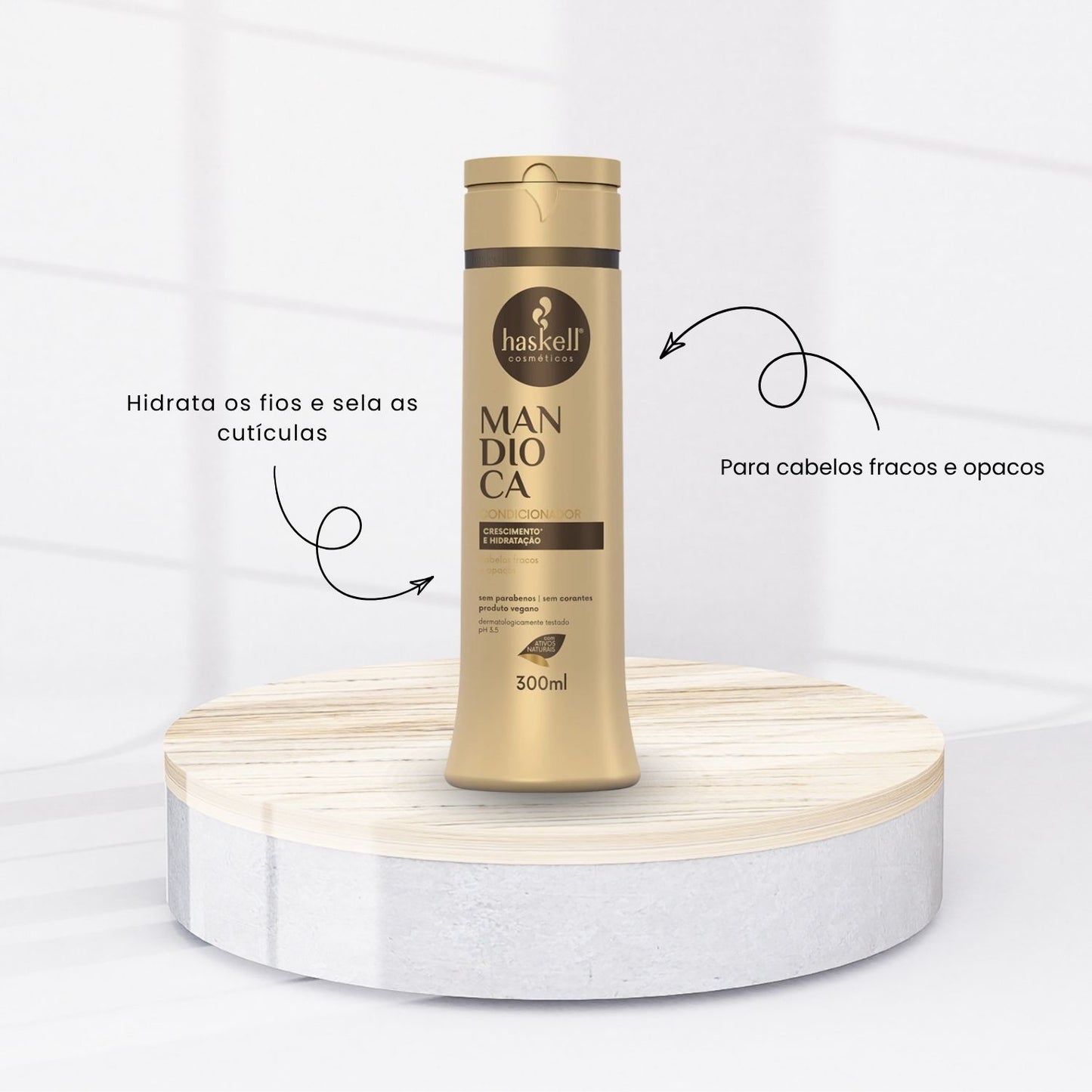 Condicionador Haskell Mandioca Força Crescimento 300 ml