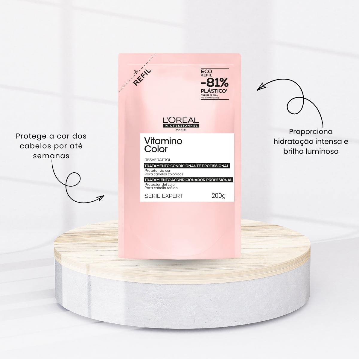 LOréal Professionnel Máscara Vitamino Color Refil 200g