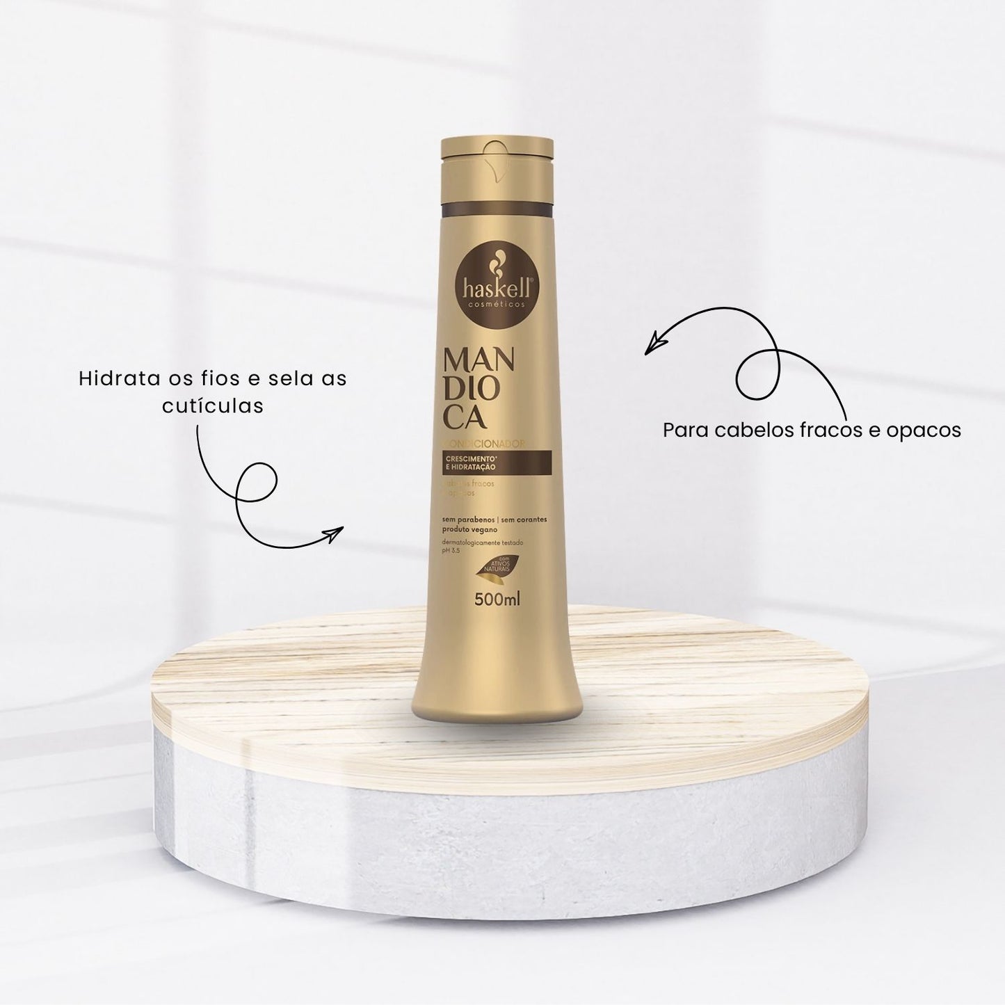 Condicionador Haskell Mandioca Força Crescimento 500 ml