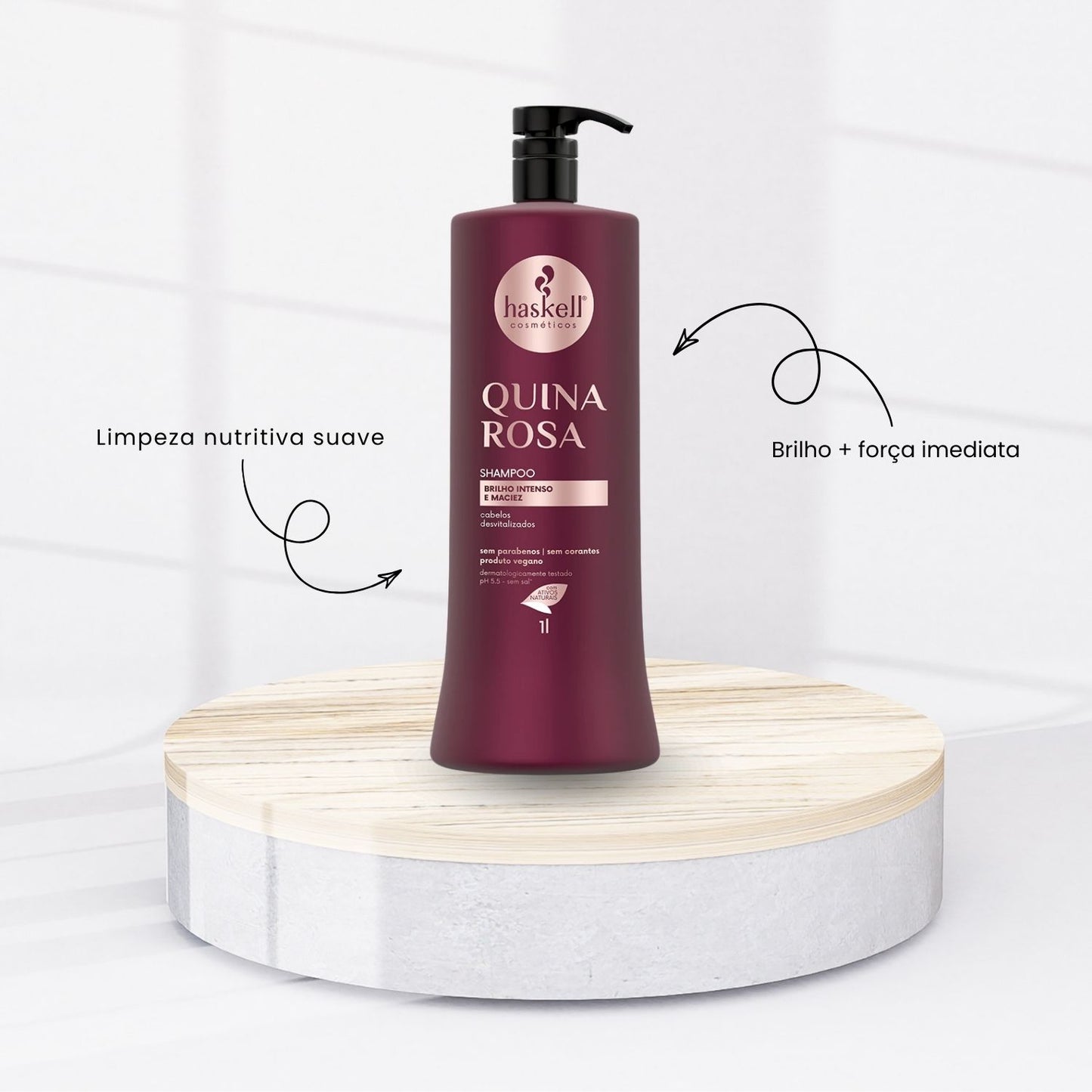 Condicionador Haskell Quina Rosa Fortalecimento 1000ml
