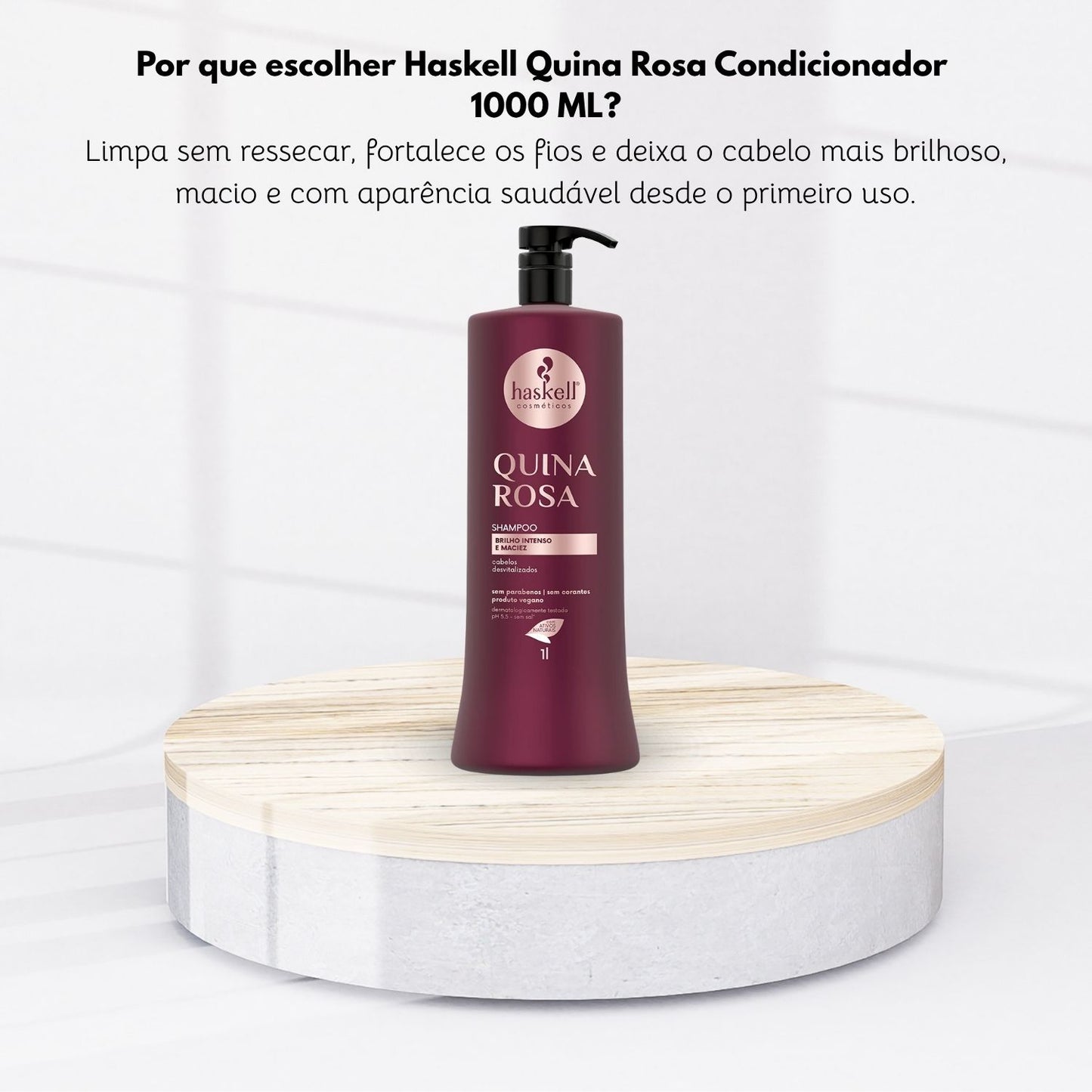 Condicionador Haskell Quina Rosa Fortalecimento 1000ml