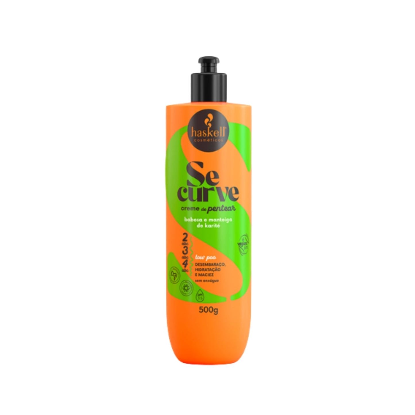 Creme Pentear Haskell Se Curva Cabelos Cacheados 500 g