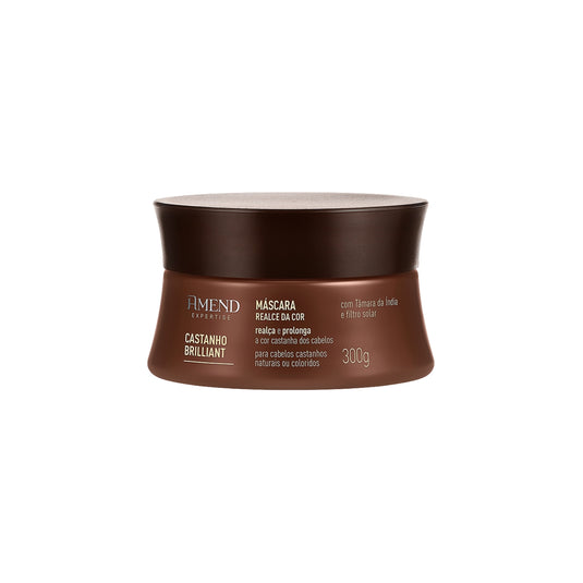 Máscara Amend Castanho Brilliant Realce da Cor 300 g