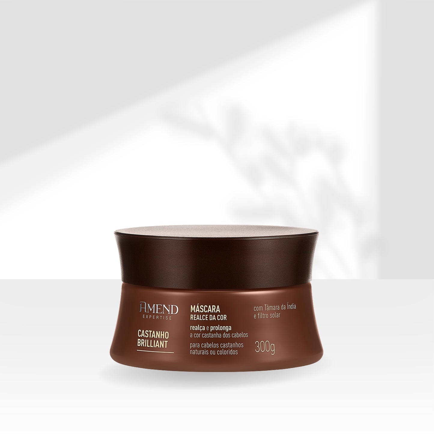 Máscara Amend Castanho Brilliant Realce da Cor 300 g
