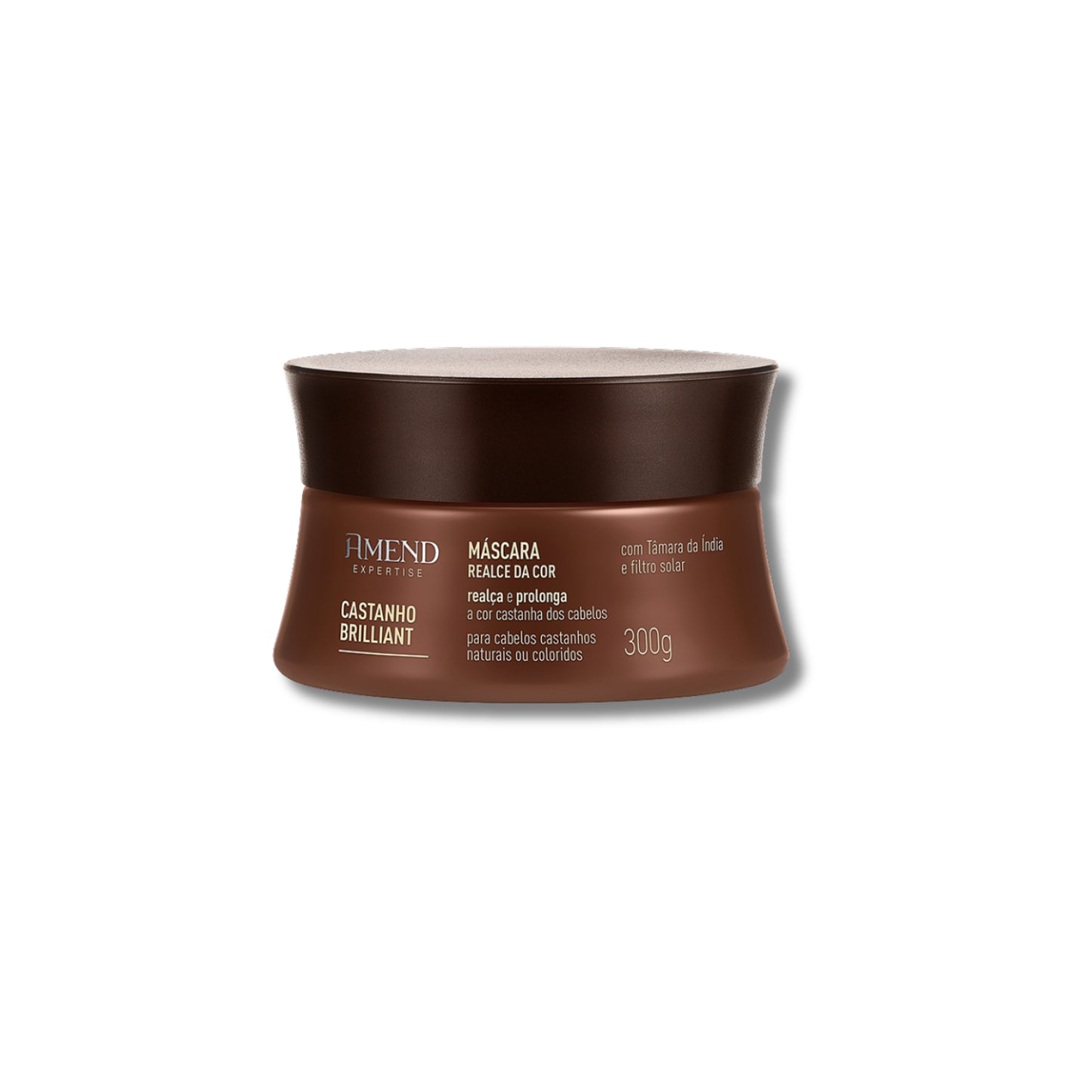Máscara Amend Castanho Brilliant Realce da Cor 300 g