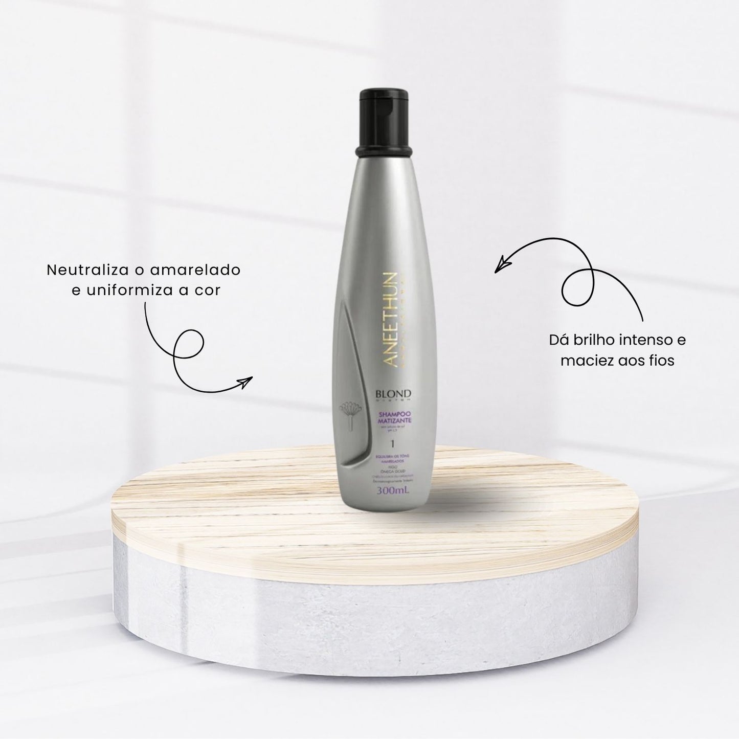 Kit Aneethun Blond Shampoo Matizador 300 ml + Máscara Matizadora 250 g