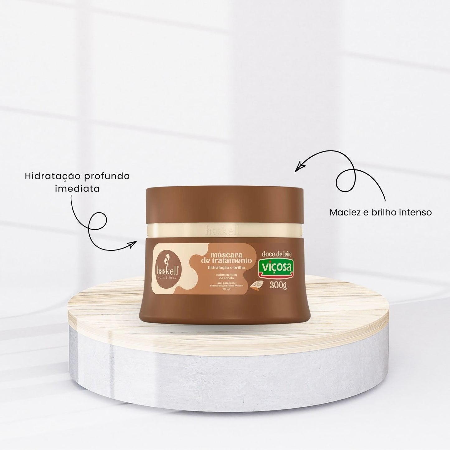 Máscara Tratamento Haskell Viçosa Doce de Leite 300 g