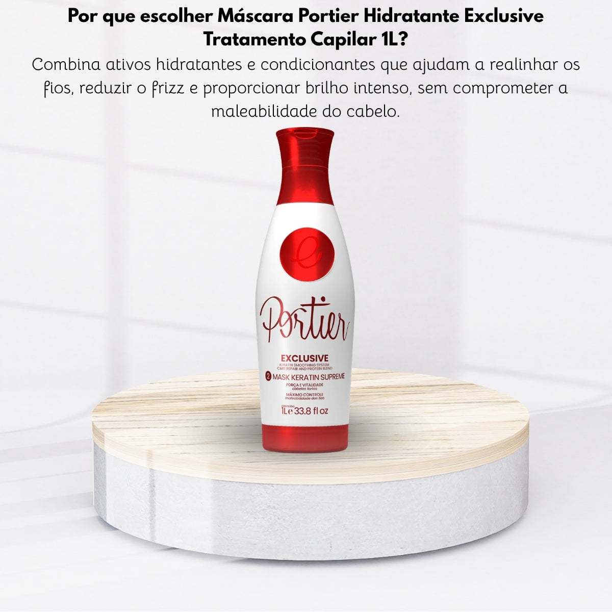 Máscara Portier Hidratante Exclusive Tratamento Capilar 1L