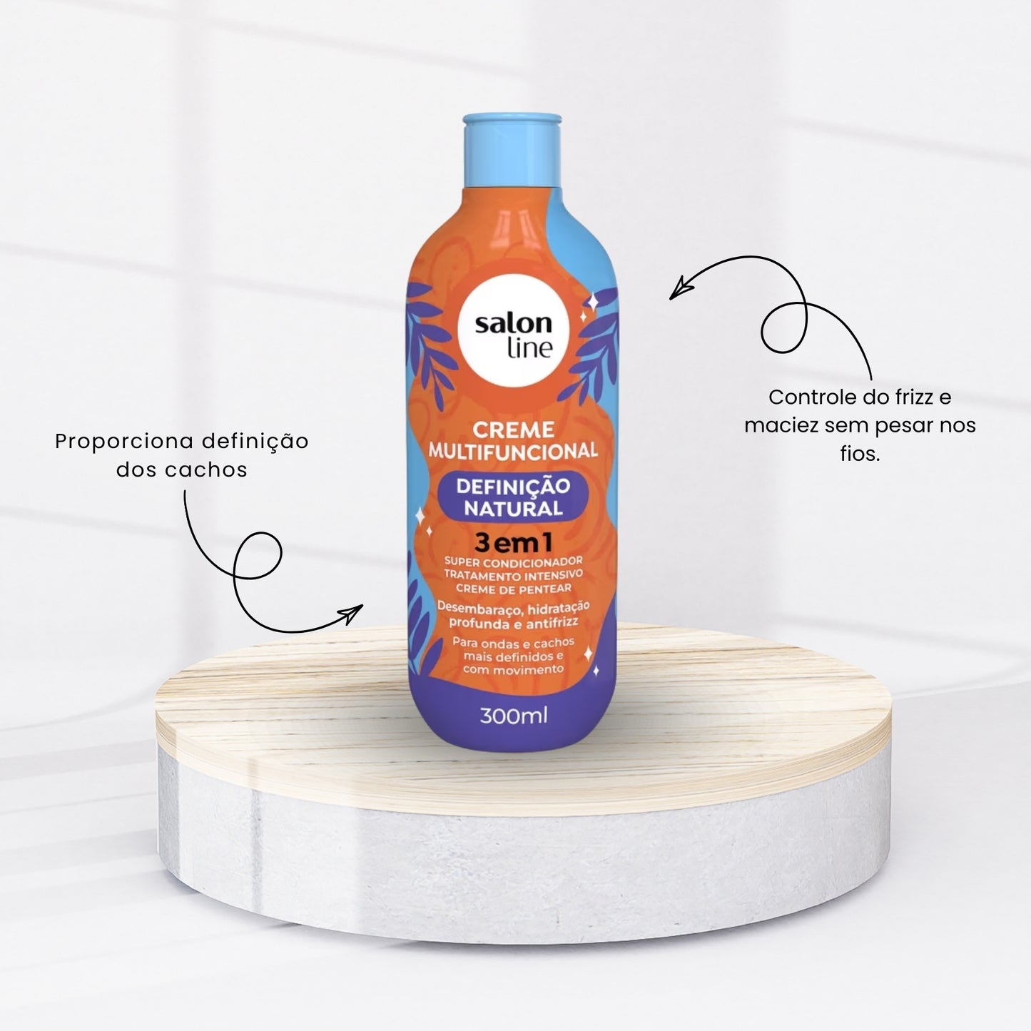 Kit Salon Line Multy Definição Natural Shampoo Creme 300ml