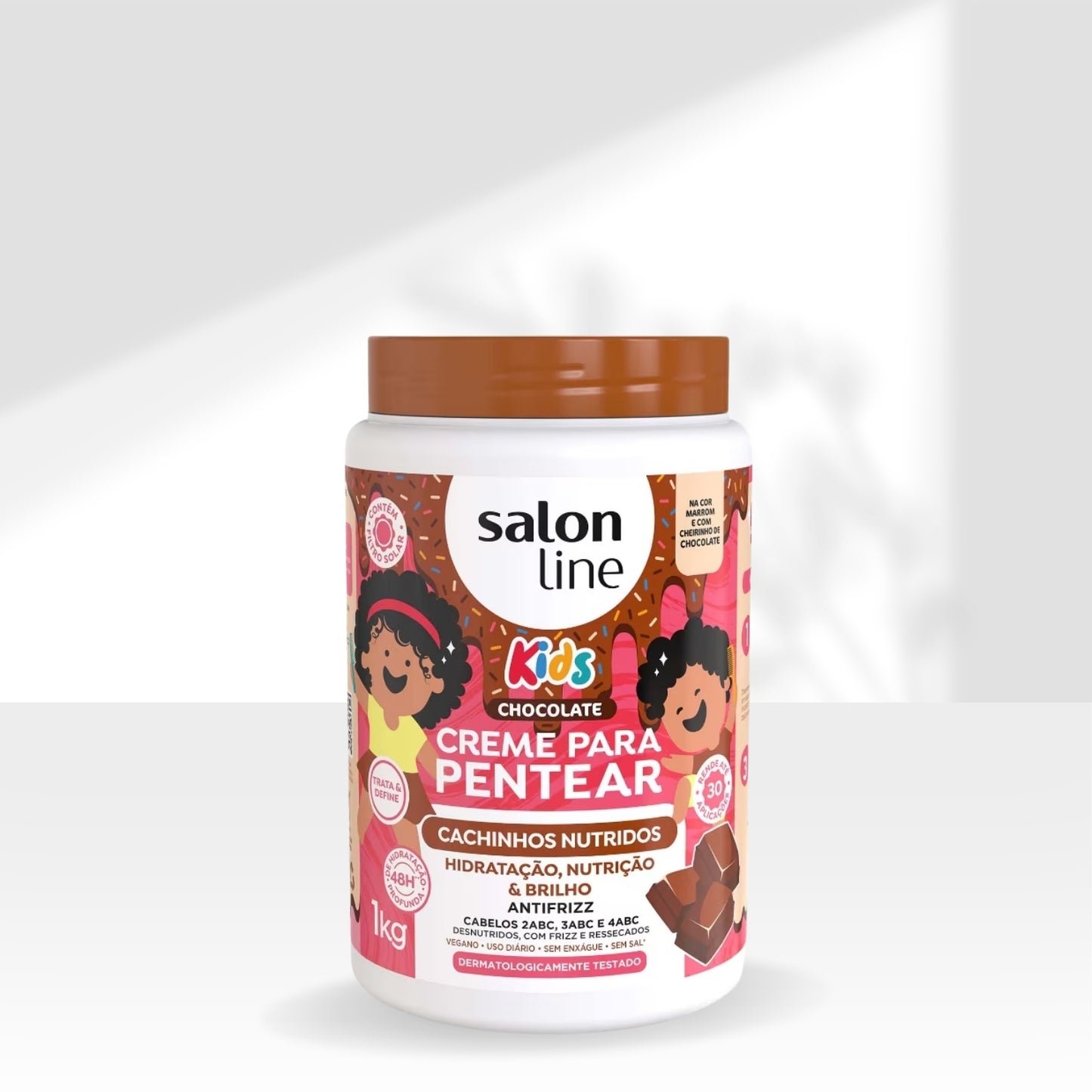 Creme Salon Line de Pentear Cachinhos Nutridos Chocolate 1Kg