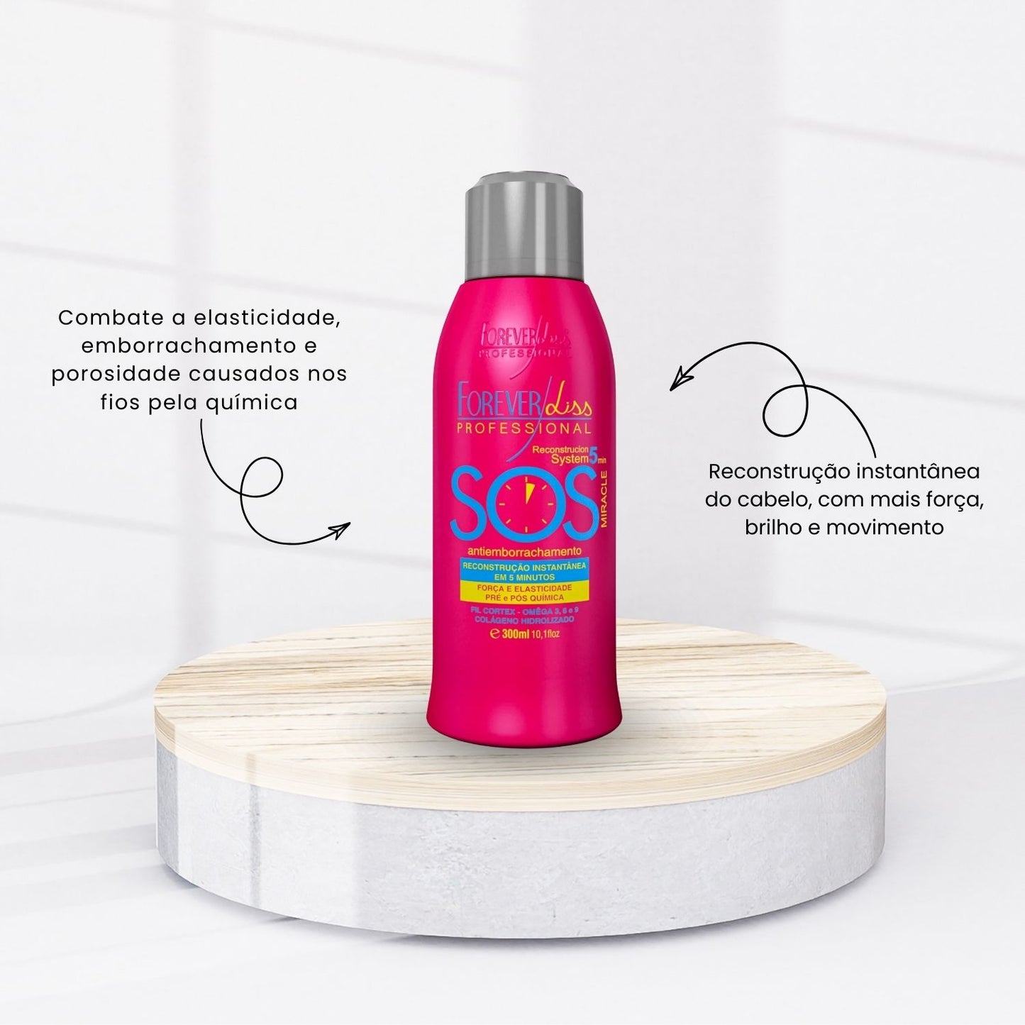 Máscara Forever Liss SOS Antiemborrachamento de Reconstrução 300 ml