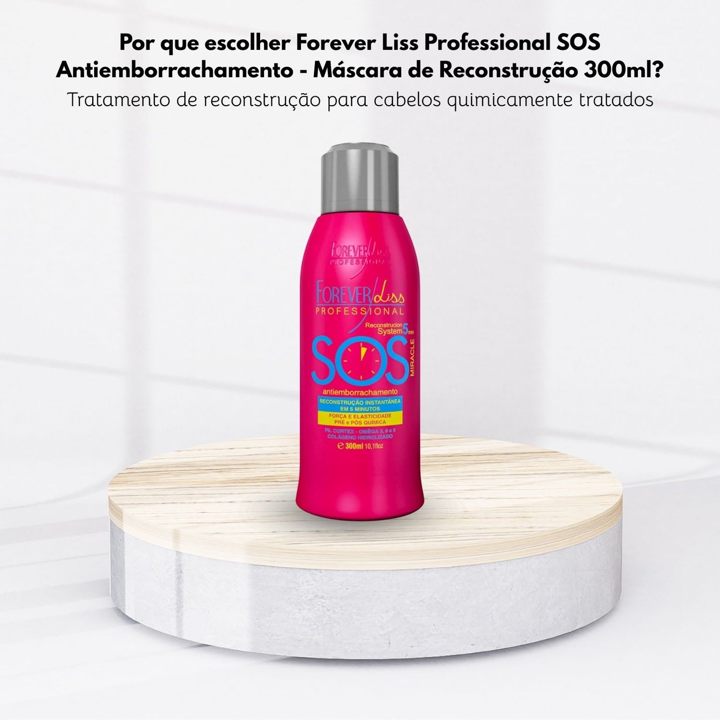 Máscara Forever Liss SOS Antiemborrachamento de Reconstrução 300 ml