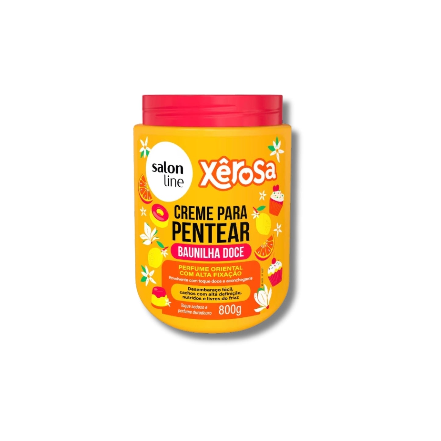Creme Salon Line Xêrosa Baunilha Doce Pentear Cacheados 800g