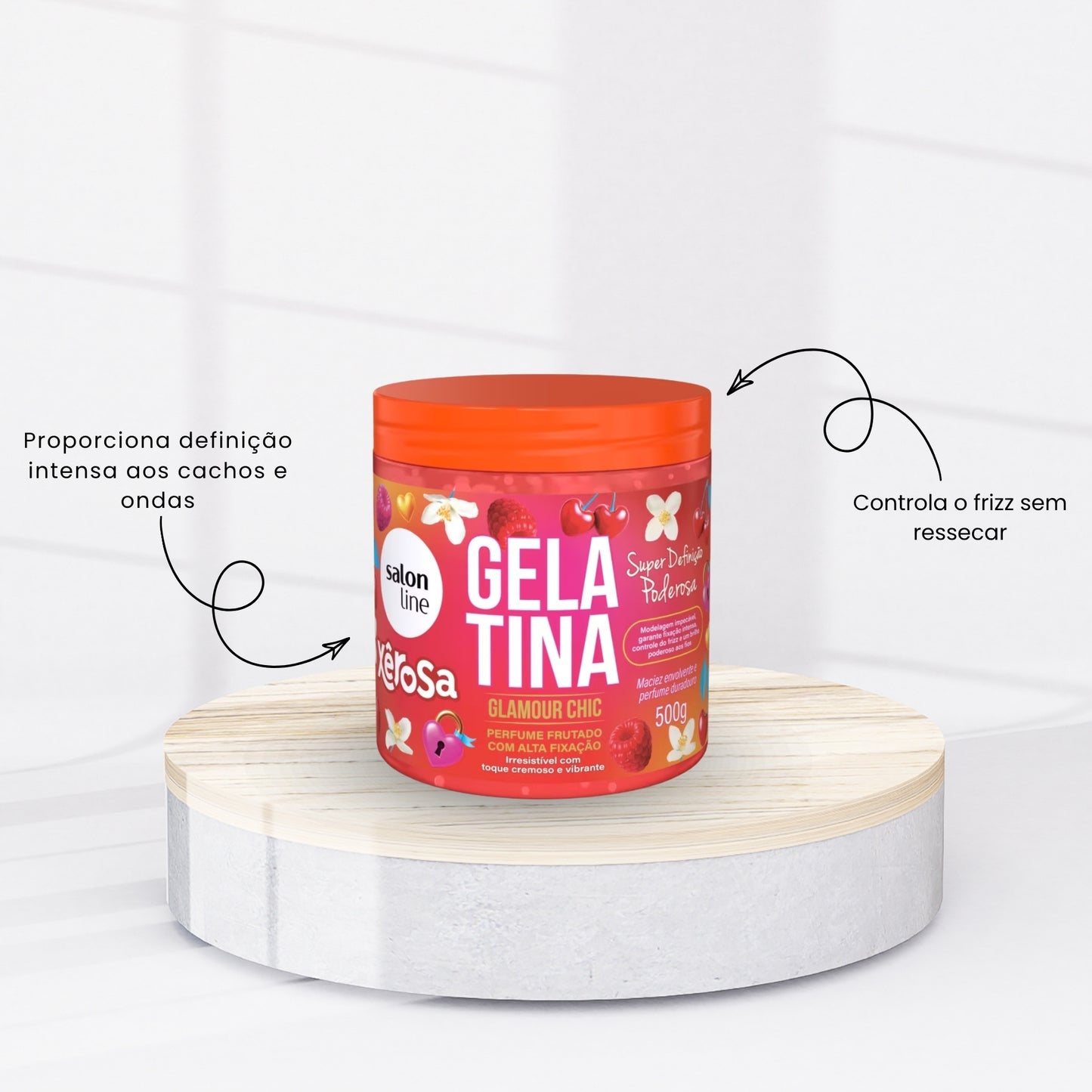 Gelatina Capilar Salon Line Xêrosa Glamour Chic 500g