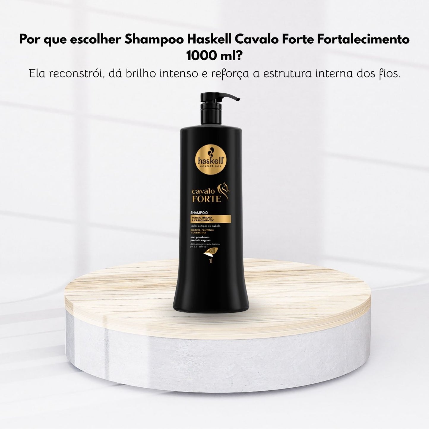 Shampoo Haskell Cavalo Forte Fortalecimento 1000 ml
