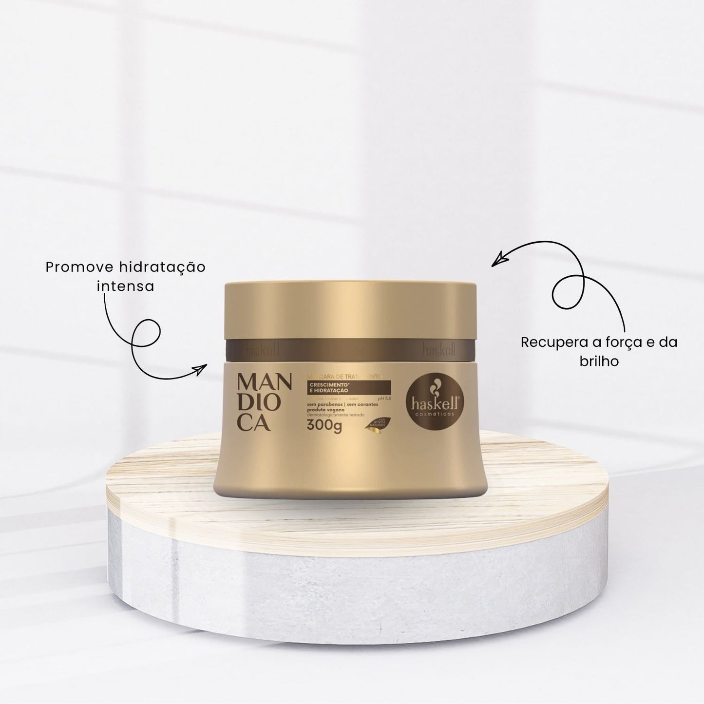 Máscara Tratamento Haskell Mandioca Força Crescimento 300 g