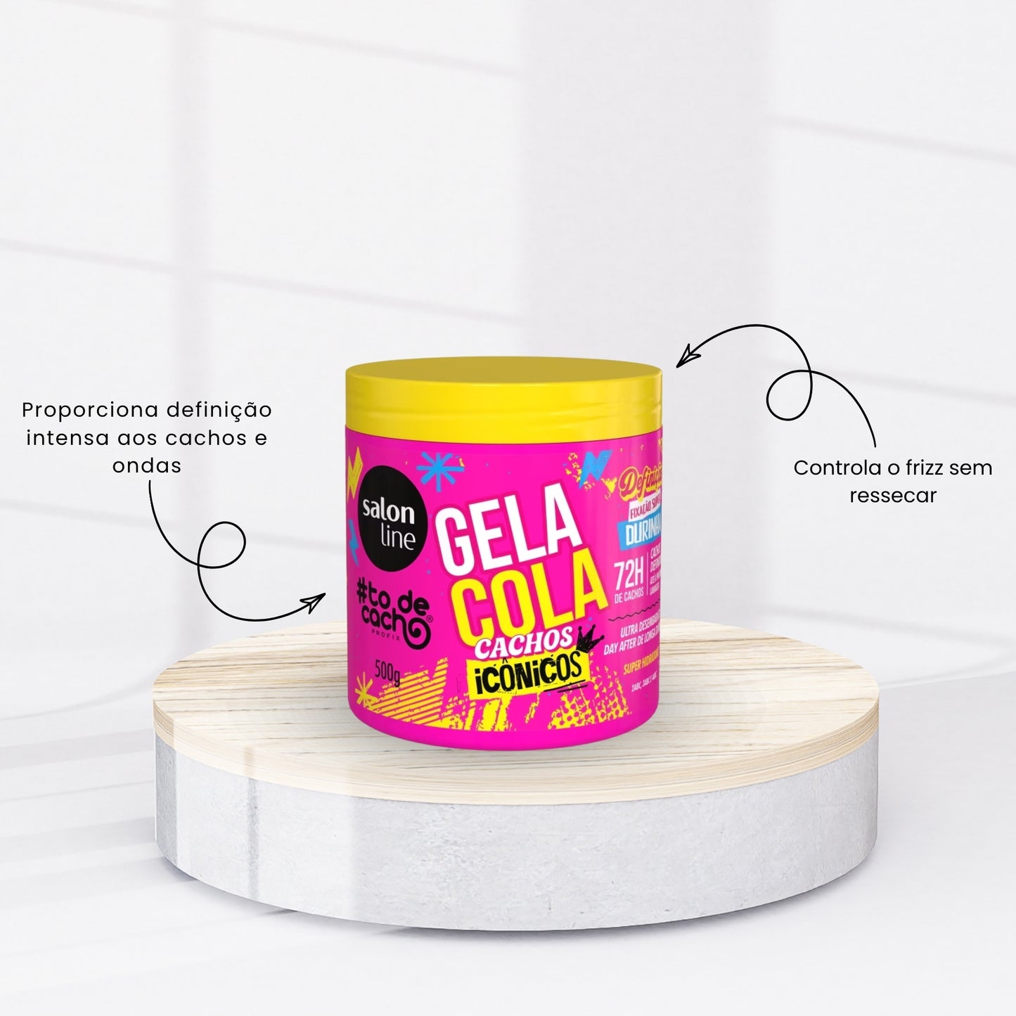 Gela Cola Salon Line #To de Cacho Super Fixação 500g