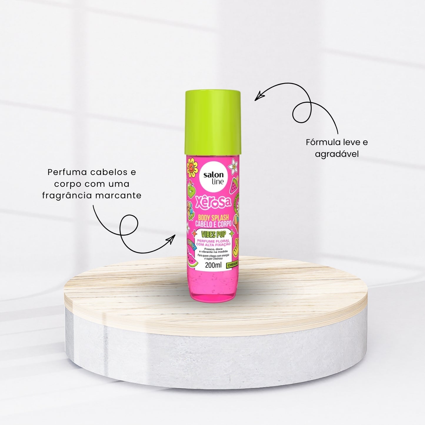 Body Splash Salon Line Xêrosa Vibes Pop Cabelo e Corpo 200ml