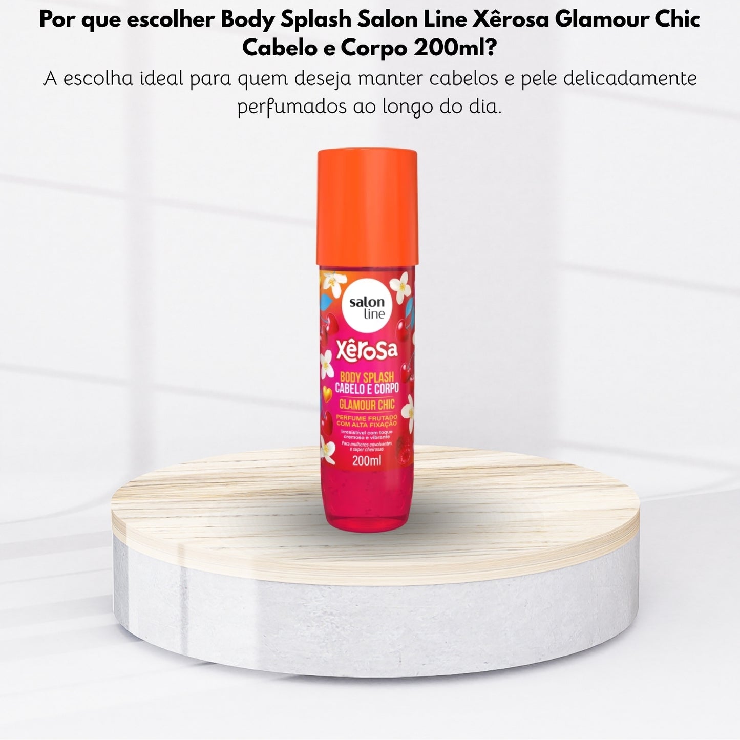 Body Splash Salon Line Xêrosa Glamour Chic Cabelo e Corpo 200ml
