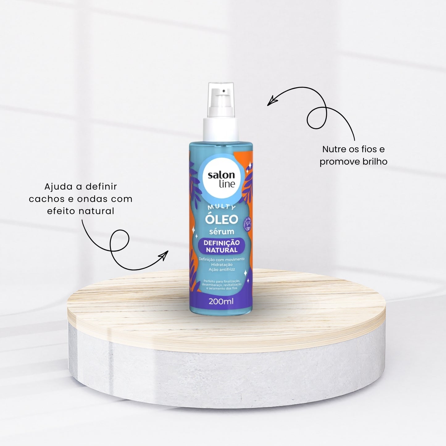 Óleo Salon Line Sérum Multy Definição Natural Cacheados 200ml