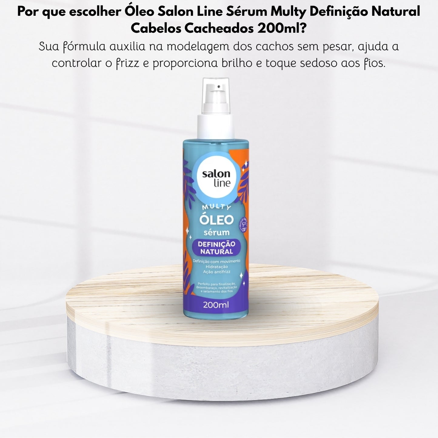 Óleo Salon Line Sérum Multy Definição Natural Cacheados 200ml