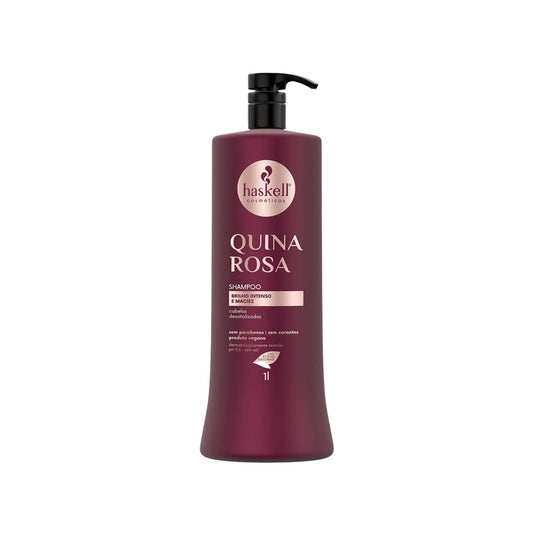 Shampoo Haskell Quina Rosa Fortificação dos fios 1000 ml