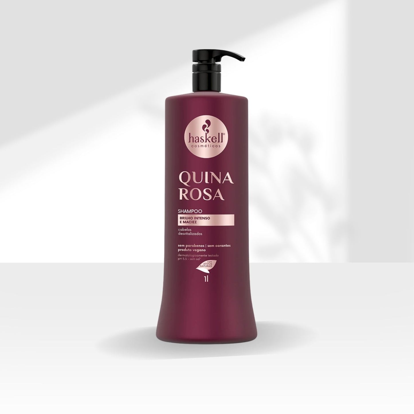 Shampoo Haskell Quina Rosa Fortificação dos fios 1000 ml