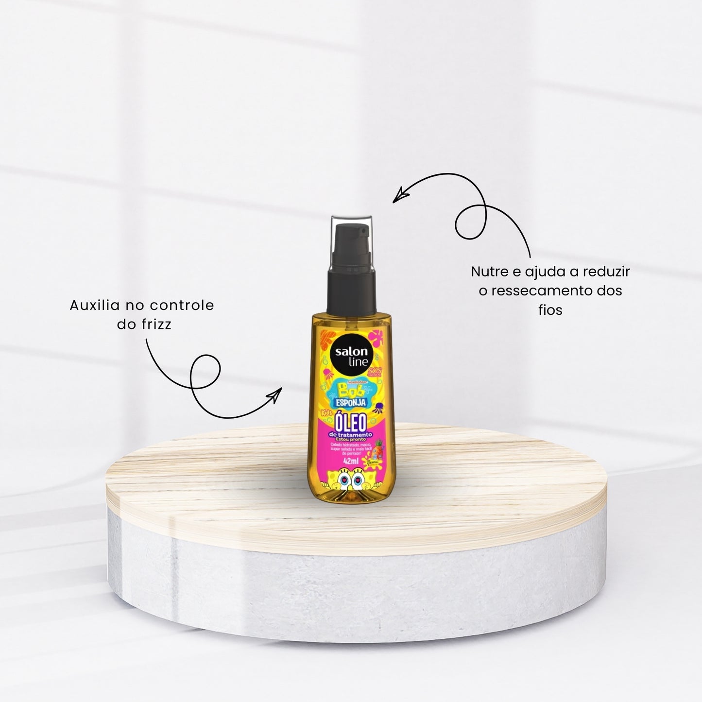 Óleo Salon Line SOS Cachos Bob Esponja Tratamento Capilar 42ml