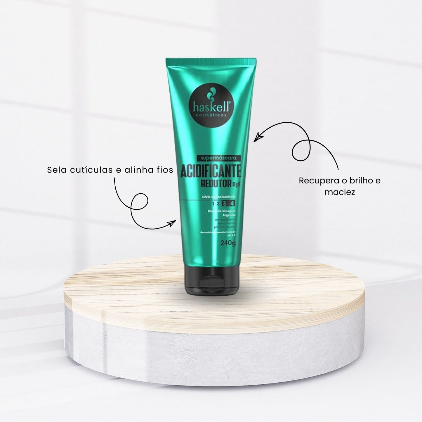 Máscara Haskell Acidificante Selagem e Equilíbrio do pH 240 g