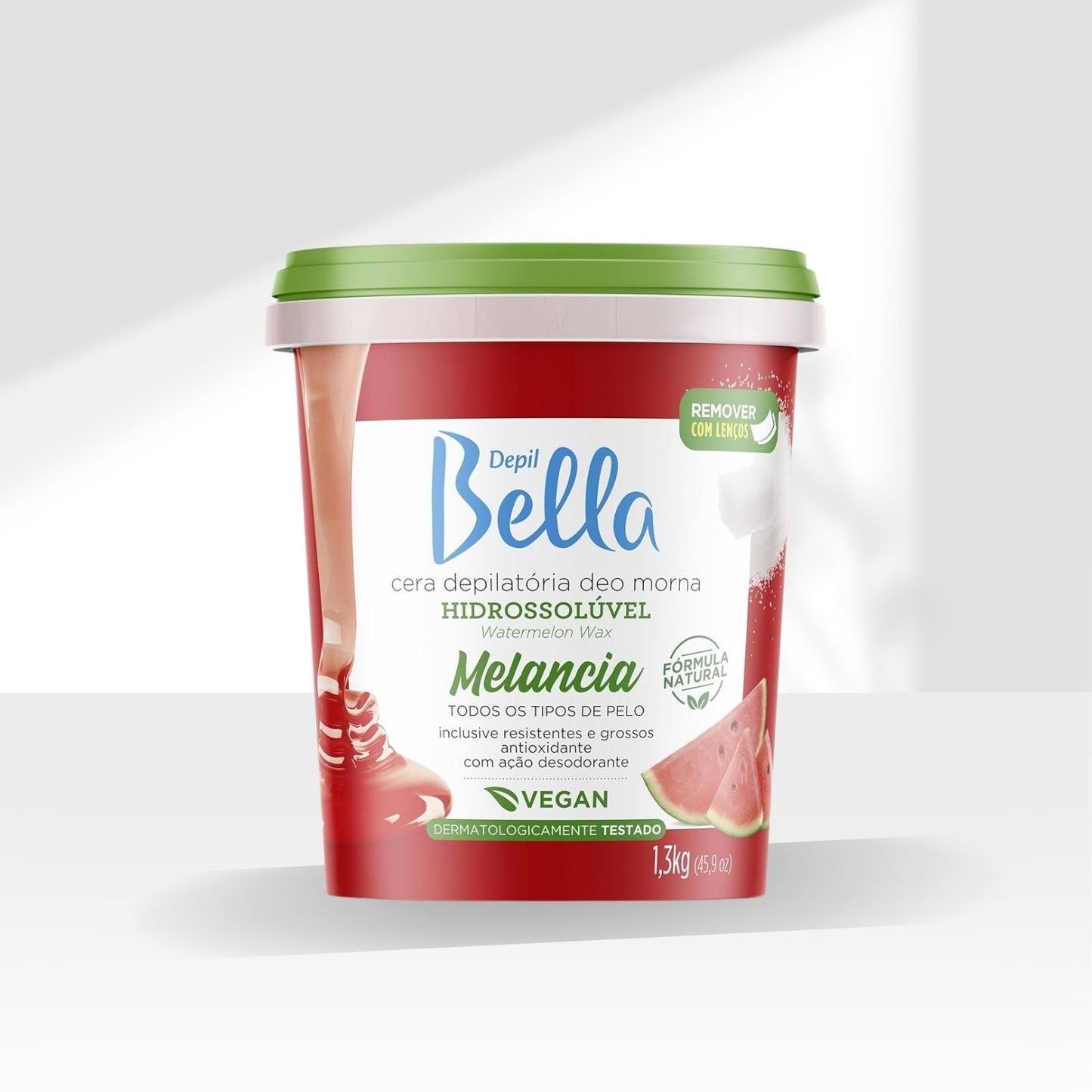 Cera Depilatória Depil Bella Melancia Hidratação 1,3 kg