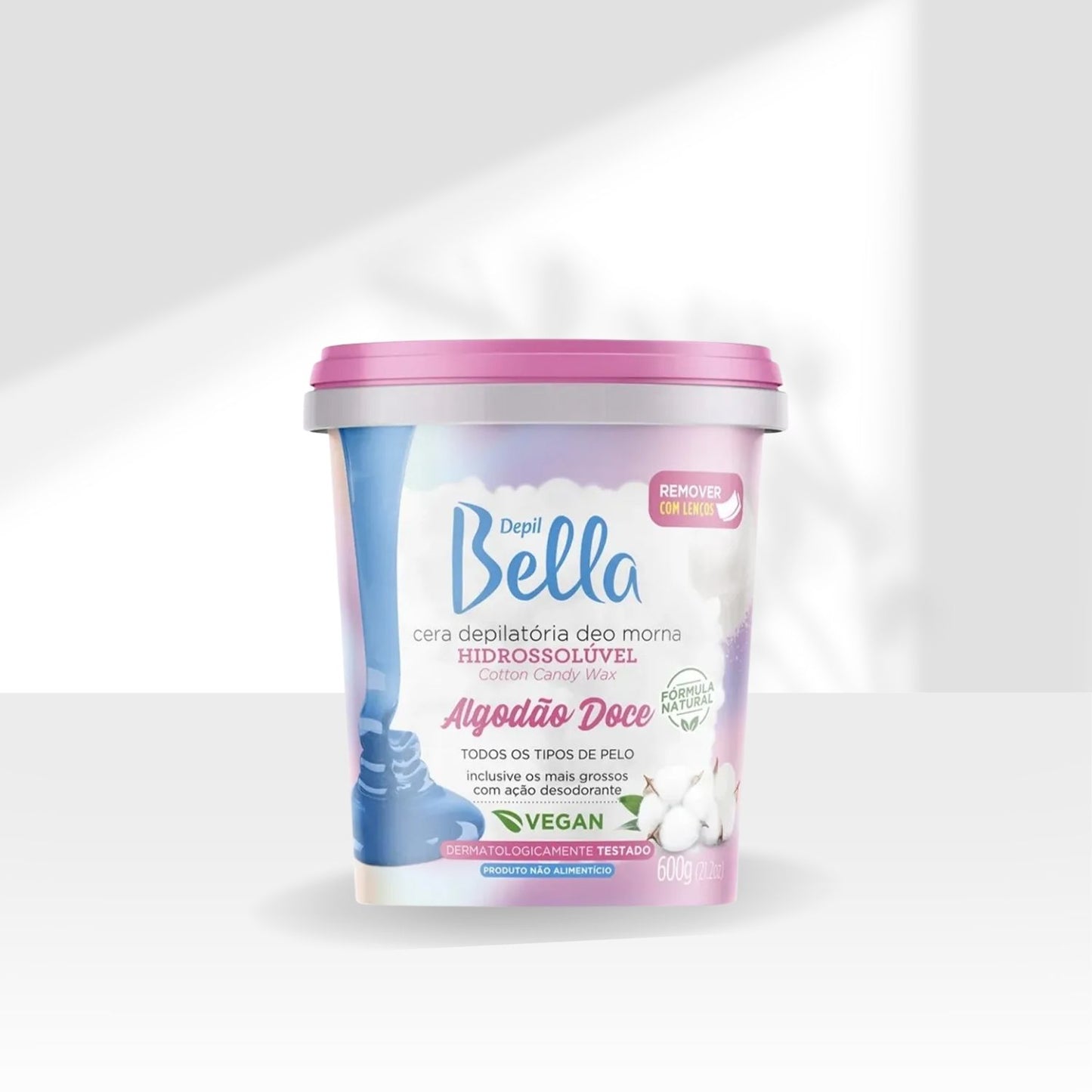Cera Depilatória Depil Bella Algodão Doce Hidratação 600 g