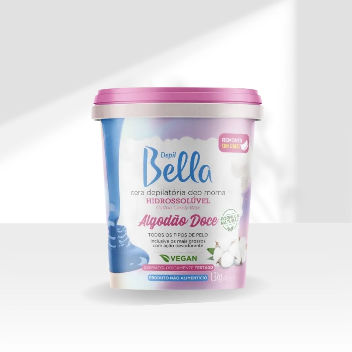 Cera Depilatória Depil Bella Algodão Doce Hidratação 1,3 kg