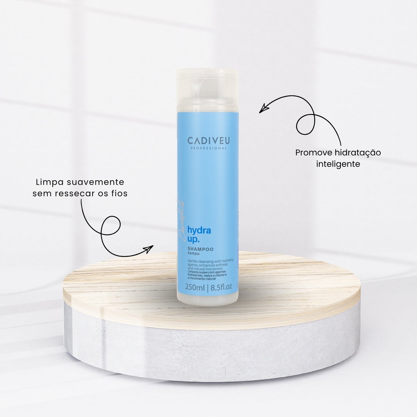 Kit Cadiveu Shampoo 250ml + Condicionador Hydra Up 250ml