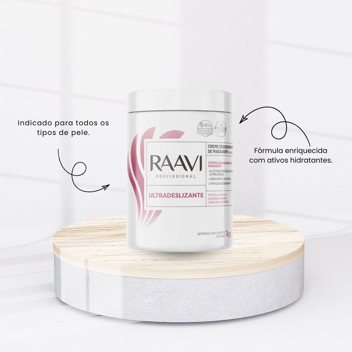 Creme Massagem Raavi Ultradeslizante Desodorante 1 kg