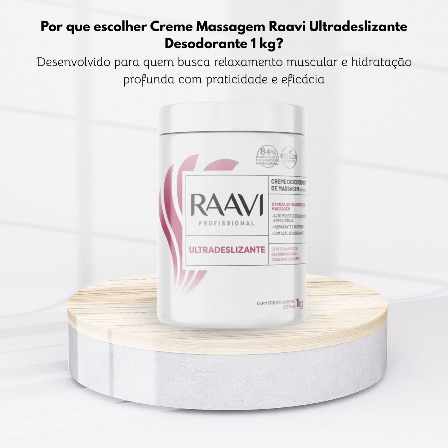 Creme Massagem Raavi Ultradeslizante Desodorante 1 kg