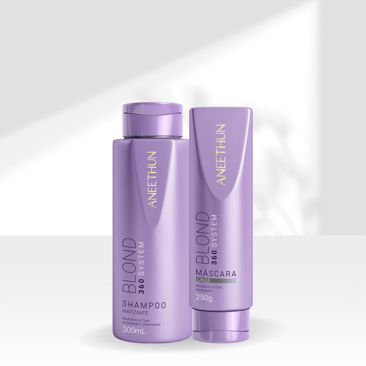 Kit Aneethun Blond 360 Matizador Shampoo 300g + Máscara Cinza 250g