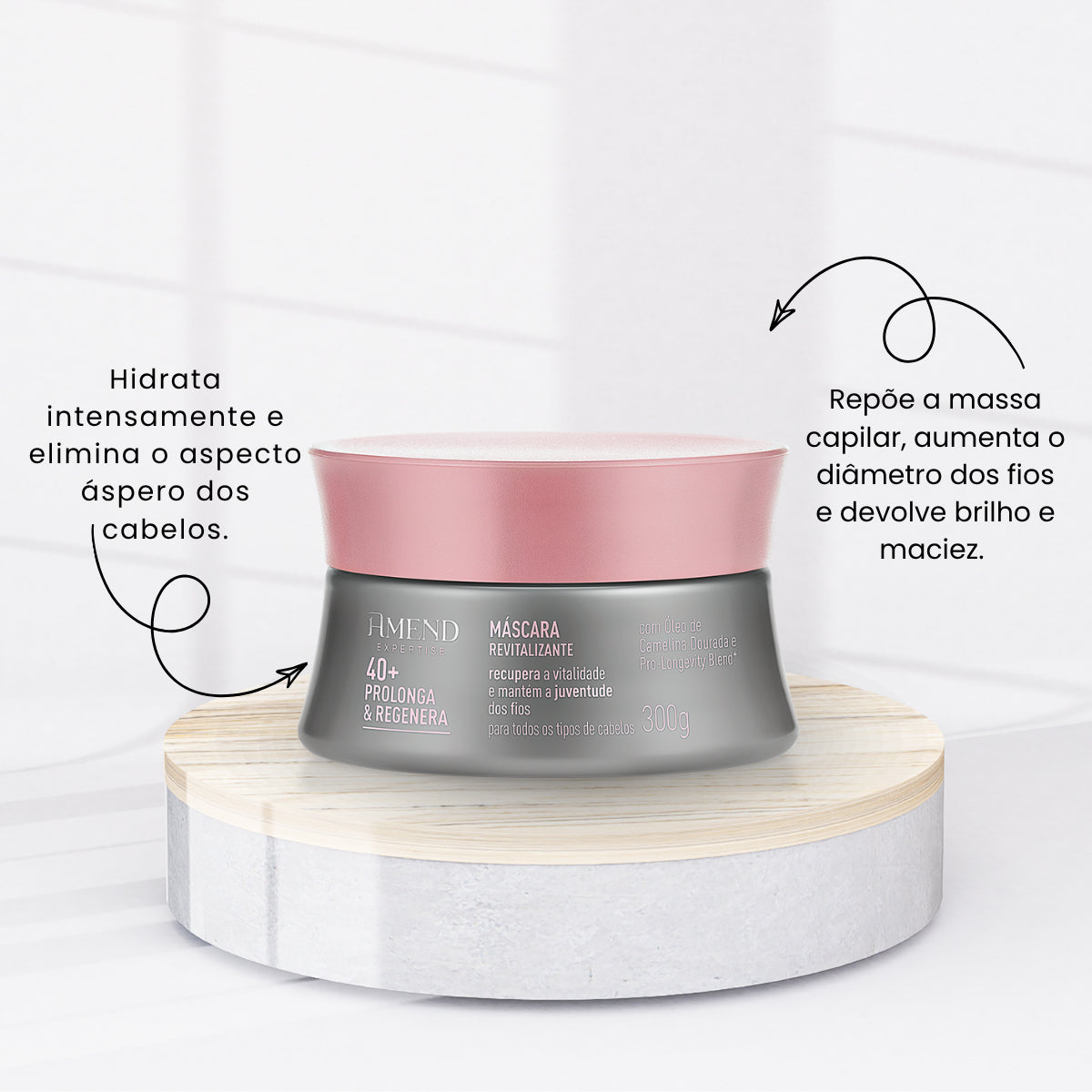 Kit Amend Expertise 40 + Prolonga e Regenera Shampoo Máscara