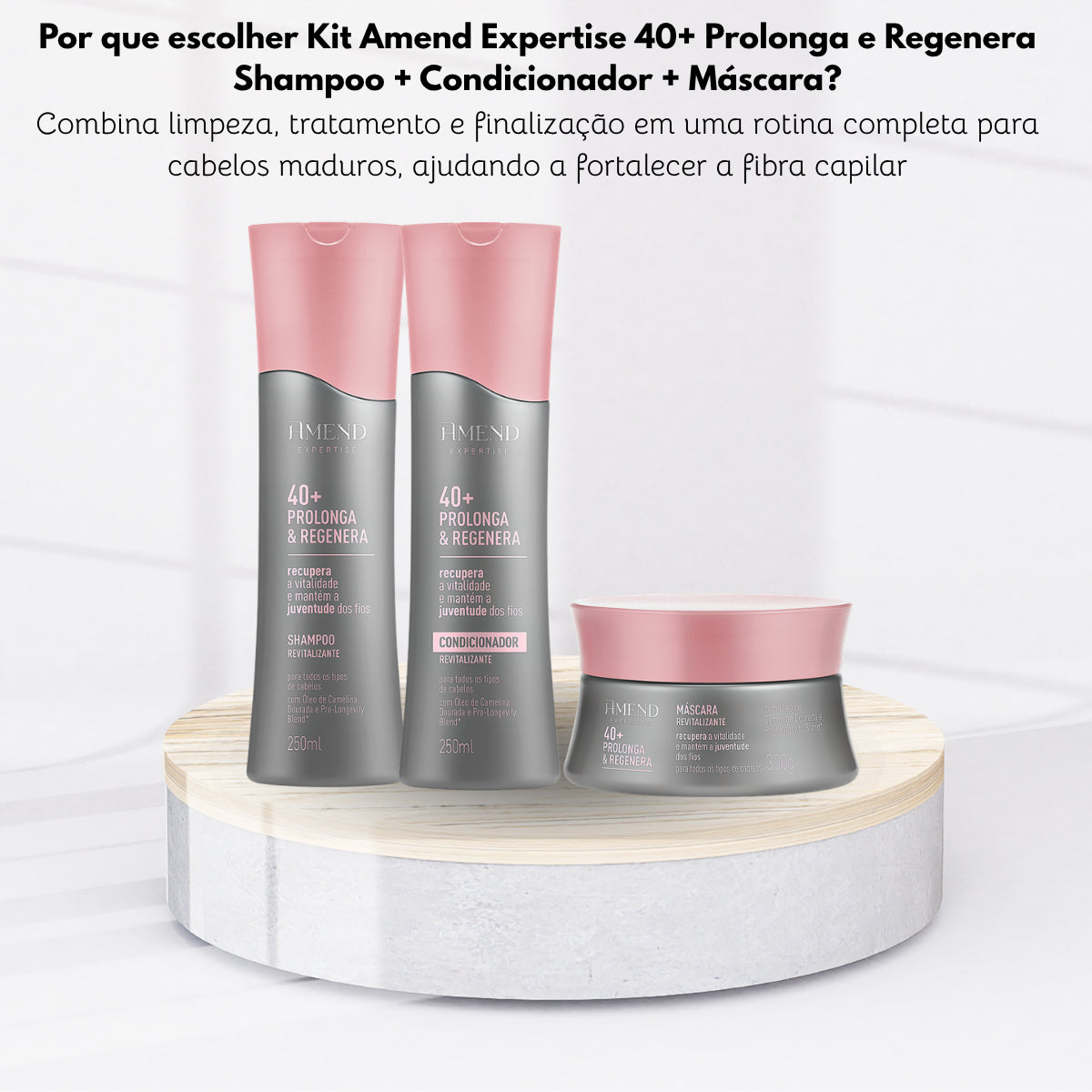 Kit Amend Expertise 40 + Shampoo Condicionador Máscara
