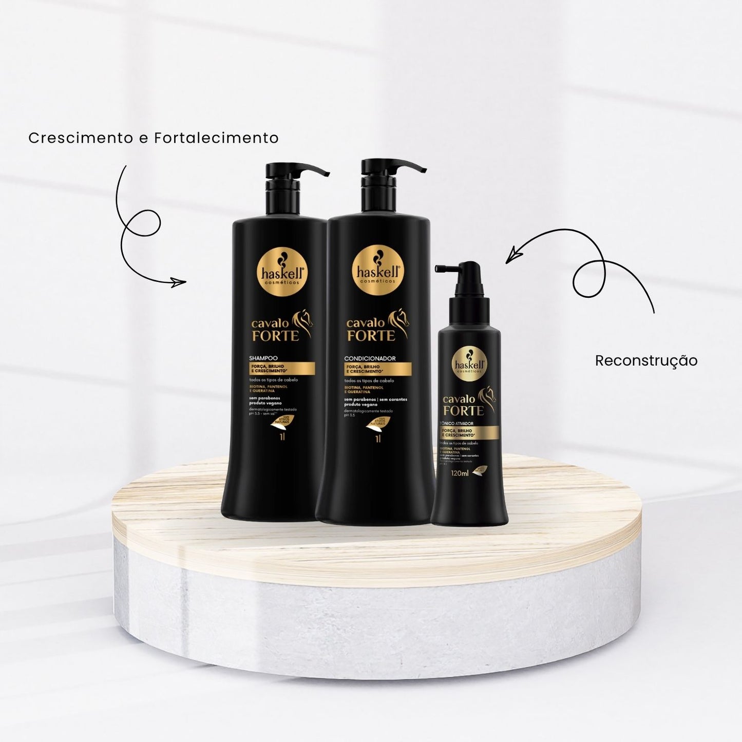 Kit Haskell Cavalo Forte Duo e Tonico 120 g