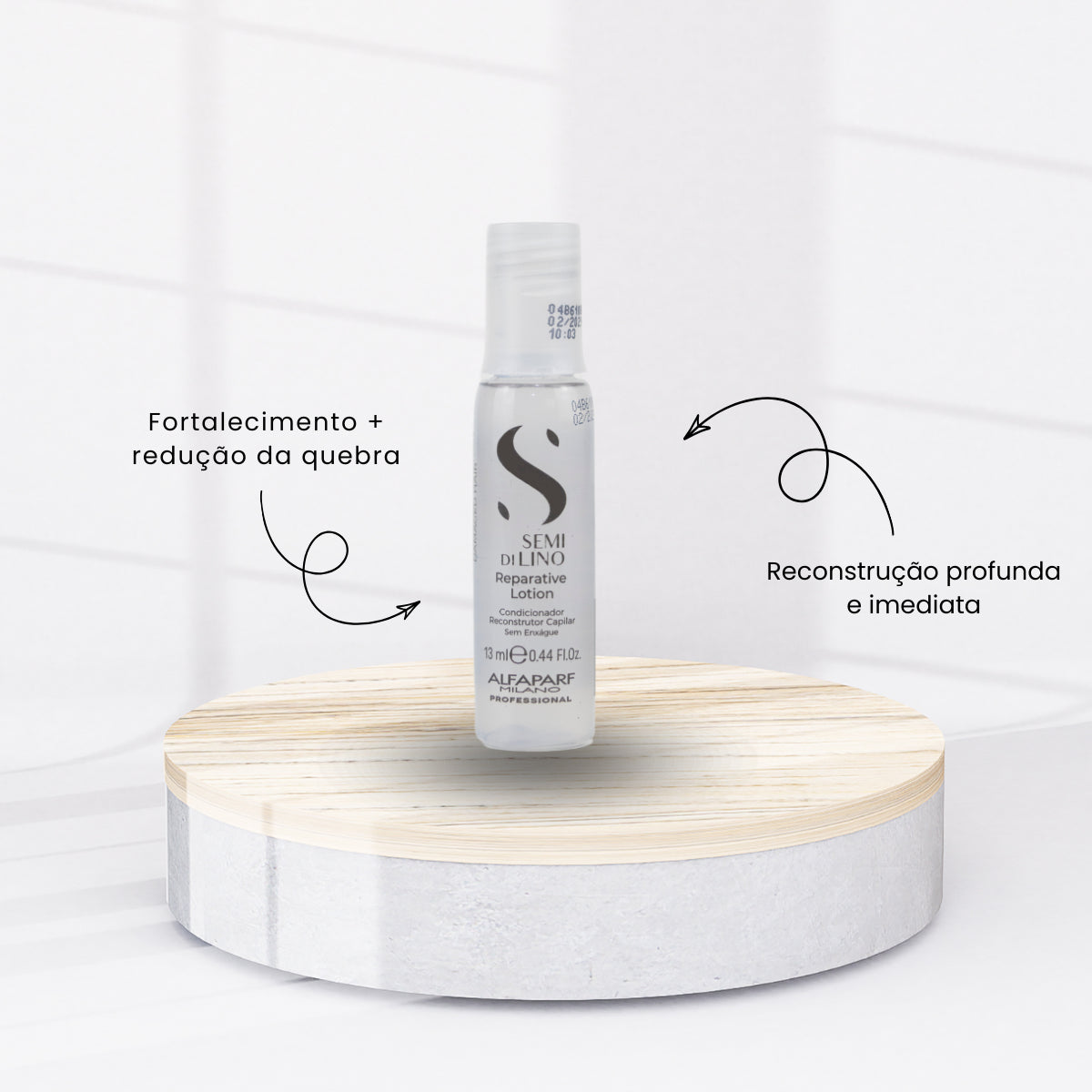 Ampola Alfaparf Semi di Lino Reconstrução Capilar Reparative Lotion 13 ml