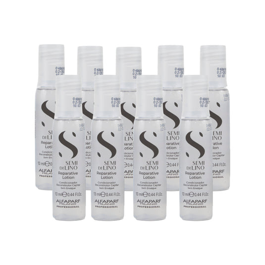 Kit Alfaparf Semi di Lino Reparative Lotion Ampolas 9 x 13 ml