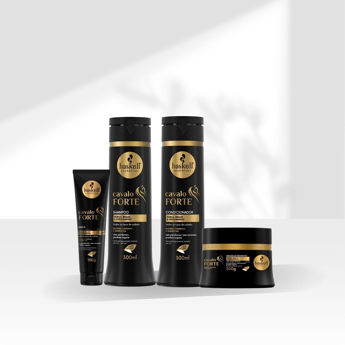 Kit Haskell Cavalo Forte Trio Home Care e Leave-in 150 g