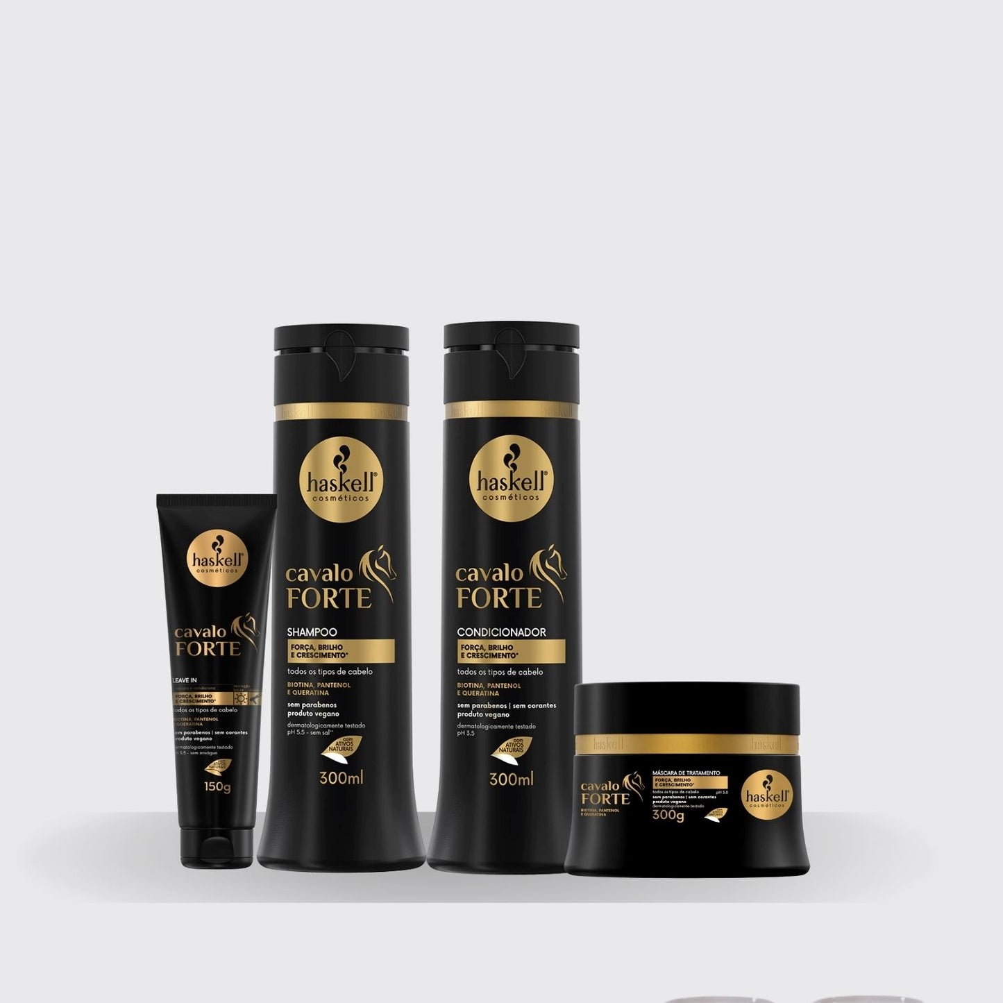Kit Haskell Cavalo Forte Trio Home Care e Leave-in 150 g