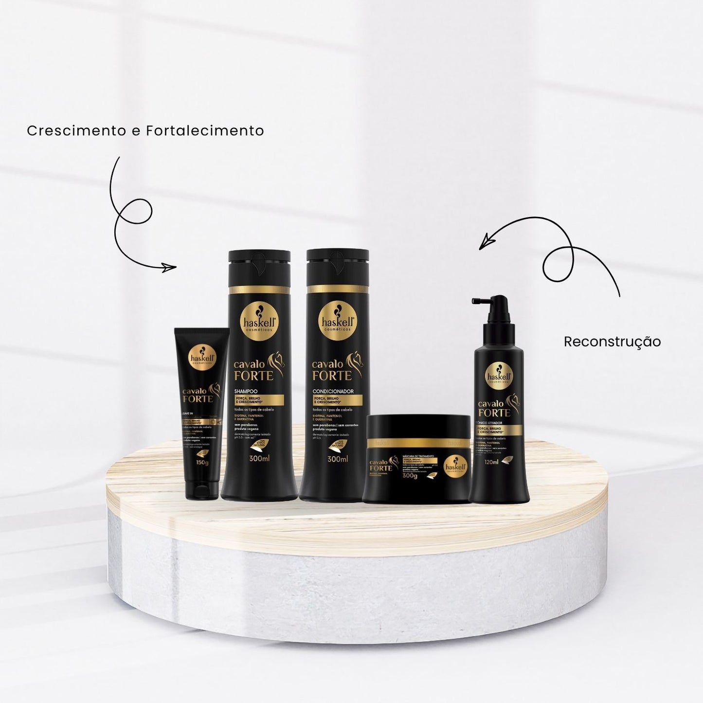 Kit Haskell Cavalo Forte Home Care Completo