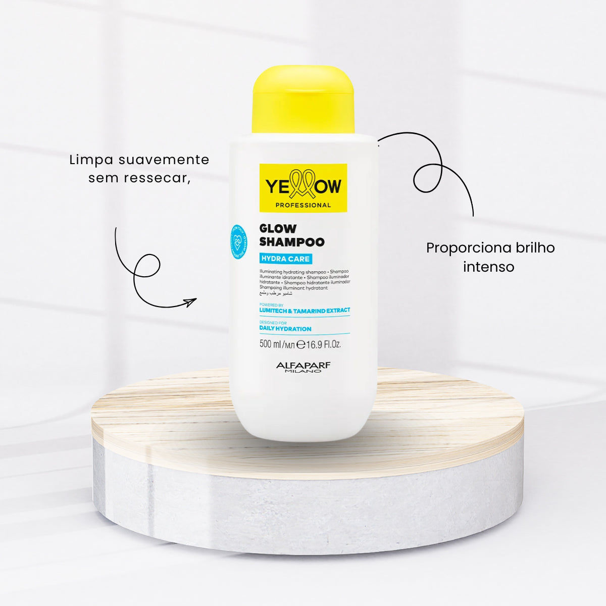 Shampoo Yellow Hydra Care Glow Hidratante Capilar 500 ML