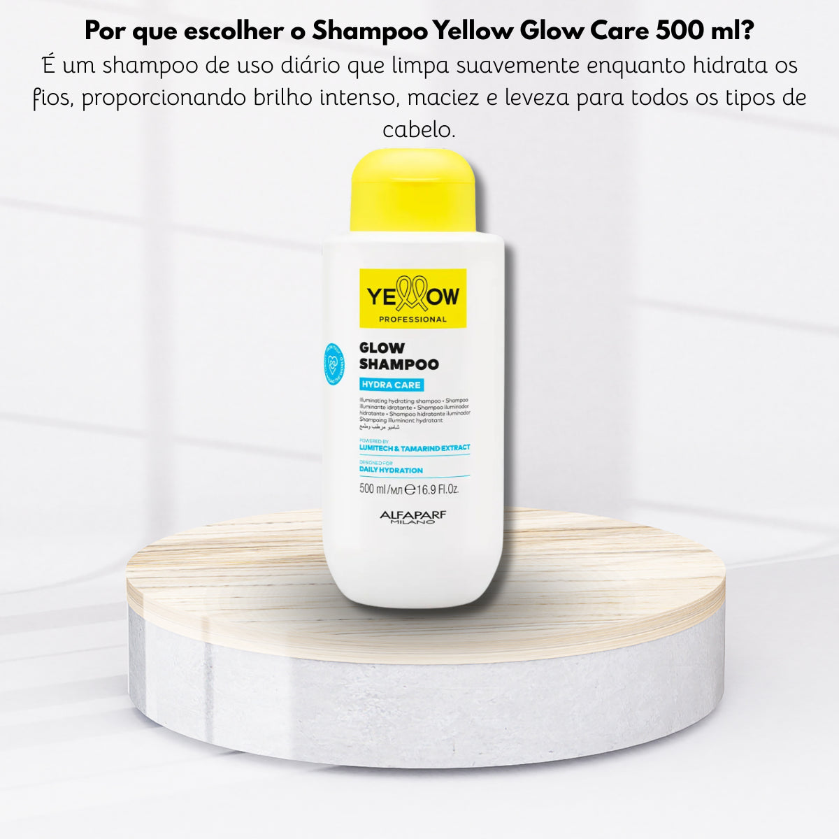 Shampoo Yellow Hydra Care Glow Hidratante Capilar 500 ML