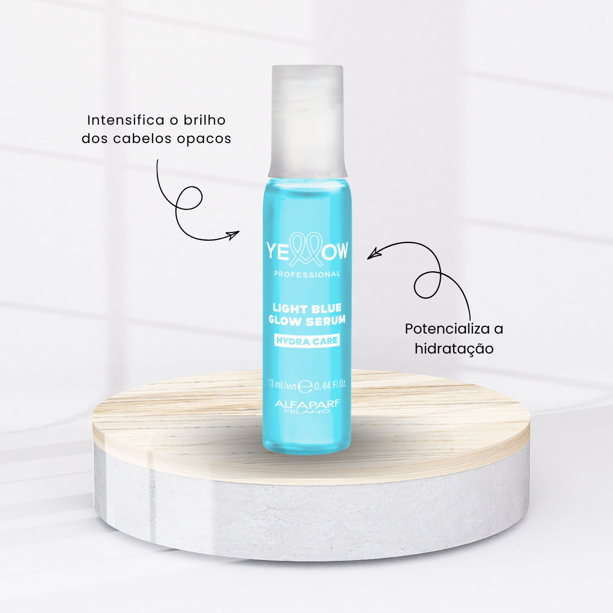 Kit Yellow Hydra Care Light Blue Glow Serum ampola 6 x 13 ml