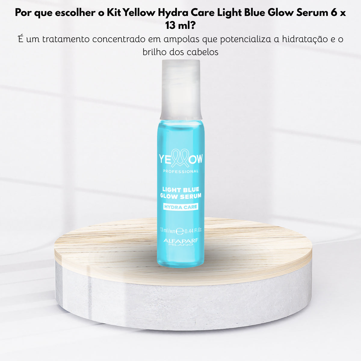 Kit Yellow Hydra Care Light Blue Glow Serum ampola 6 x 13 ml