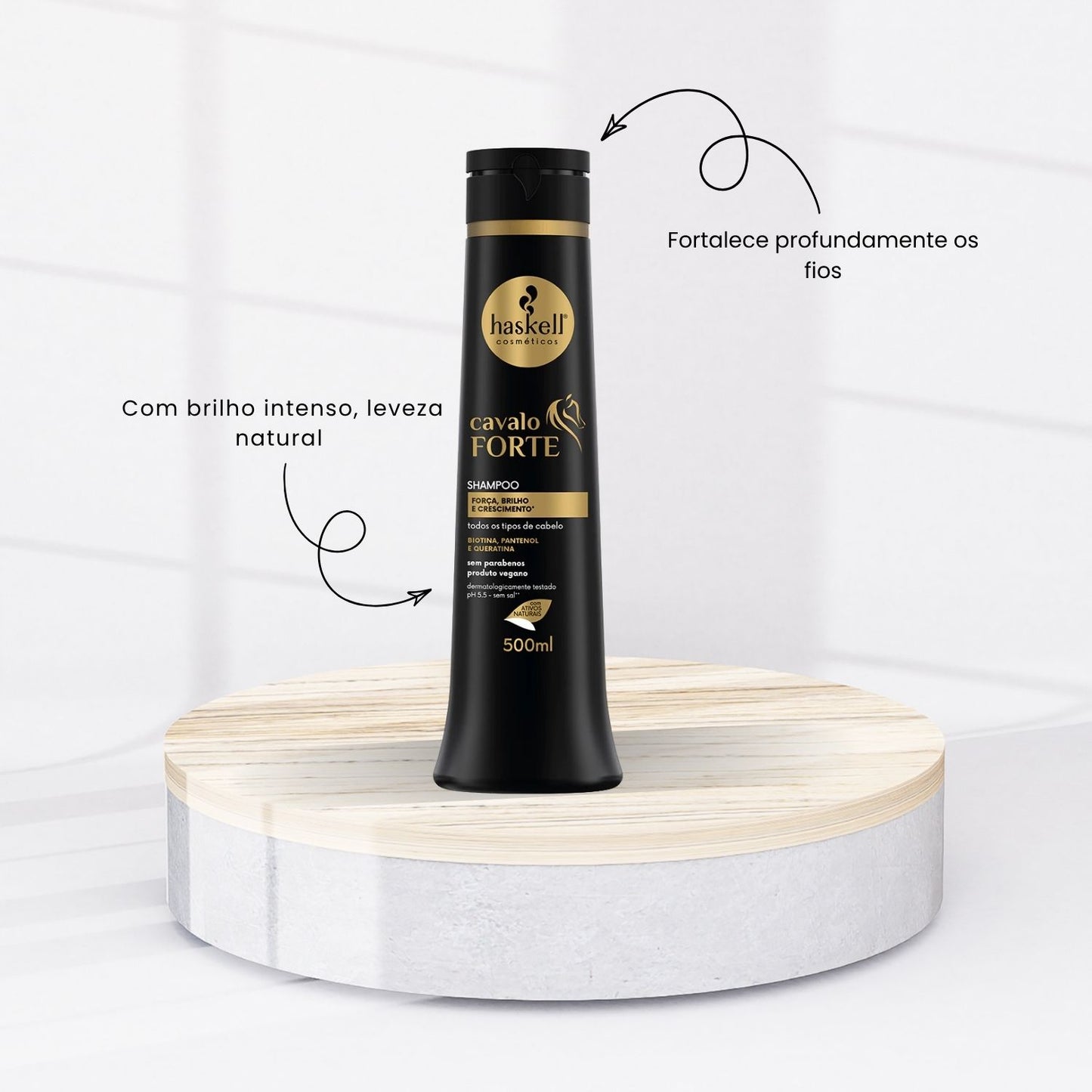 Shampoo Haskell Cavalo Forte fortalecimento 500 ml