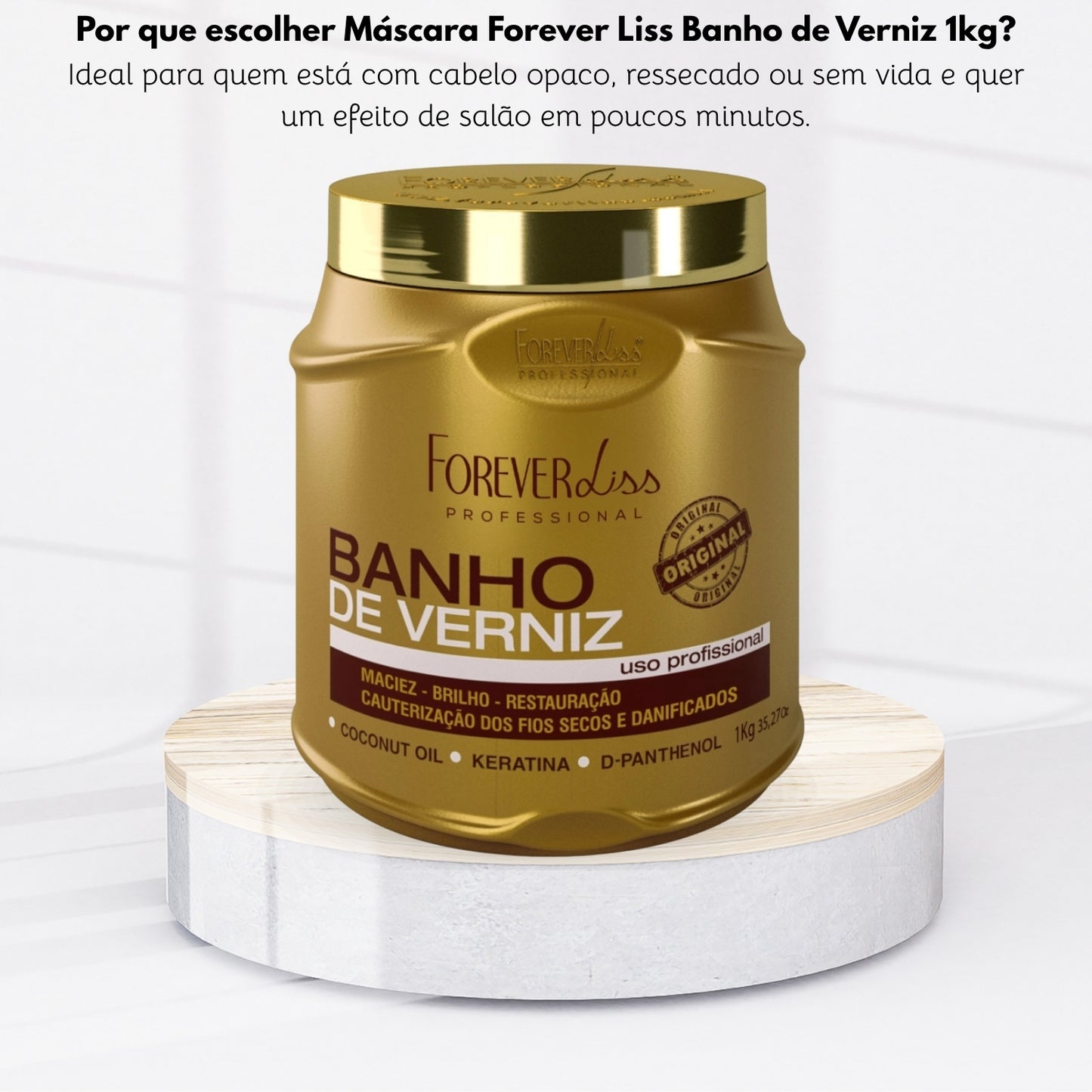 Máscara Forever Liss Banho de Verniz 1 Kg